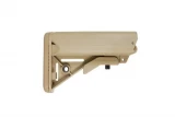 NBS SOPMOD Mil-Spec Adjustable AR-15 Stock w/ Battery Storage - Tan - PS-ST7T