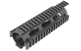 UTG PRO M4/AR-15 Car Length Drop-in Quad Rail with Extension - MTU001T