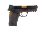 WMD GUNS NIB-X AR-15 PISTOL vs Smith & Wesson Performance Center M&P9 Shield EZ 9mm Pistol - Thumb Safety - Gold - 8 RoundHANDGUN