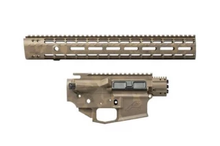 Aero Precision M4E1 Builder Set w/ 15" Enhanced M-LOK Handguard - BDL GeoHex Cam Patriot Brown