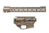 Wilson Combat AR-15 Stripped Forged Receiver Set - TR-LOWUPP-ANO vs Aero Precision M4E1 Builder Set w/ 15" ATLAS S-ONE M-LOK Handguard - BDL GeoHex Cam Patriot BrownReceiver Sets