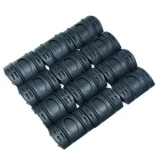 20mm NBS Rubber Rail Covers (12 Pack) - Black