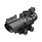 Aim Sports 4X32 Tri Illuminated Scope w/Fiber Optic Sight Mil-Dot Reticle