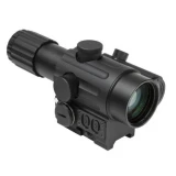 VISM Dual Urban Optic 4x32mm Scope w/ Offset Green Dot Sight - Left Handed - VDUO434DGBLH