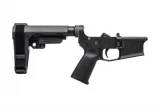 Aero Precision M4E1 Pistol Complete Lower Receiver w/ SBA3 Brace & MOE Grip - Black - APAR600140