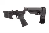 Aero Precision AR15 Pistol Complete Lower Receiver w/ MOE Grip & SBA3 Brace - Anodized/Black - APAR501154