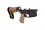 Aero Precision AR-15 Pistol Complete Lower Receiver w/ MOE Grip & SBA3 Brace - Black/FDE