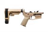 Aero Precision EPC-9 Pistol Complete Lower Receiver w/ MOE Grip SBA3 - FDE/FDE