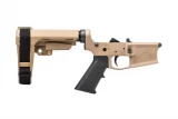 Aero Precision M4E1 Pistol Complete Lower Receiver w/ A2 Grip & SBA3 Brace - FDE/FDE